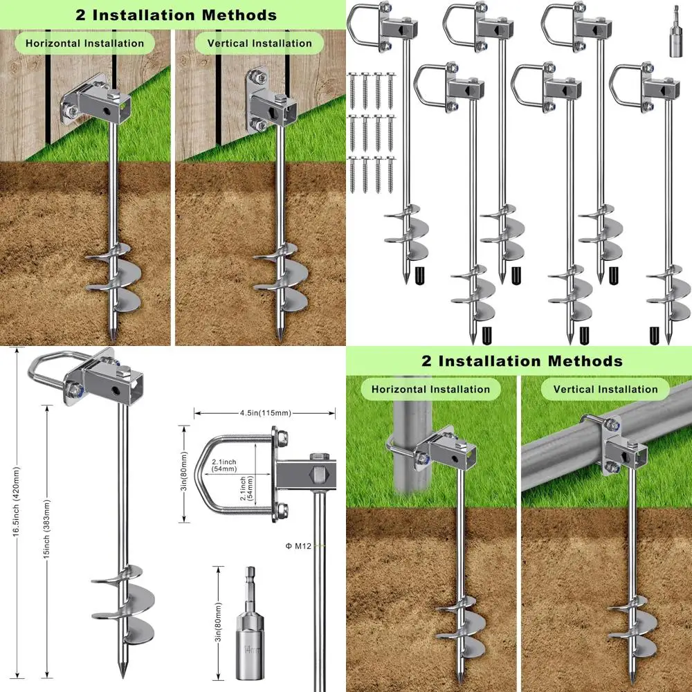 

Многоцелевые винты для заземления, полностью сварные анкеры для батутов, мобильные домашние анкеры, заземляющие анкеры для навеса, набор качелей,