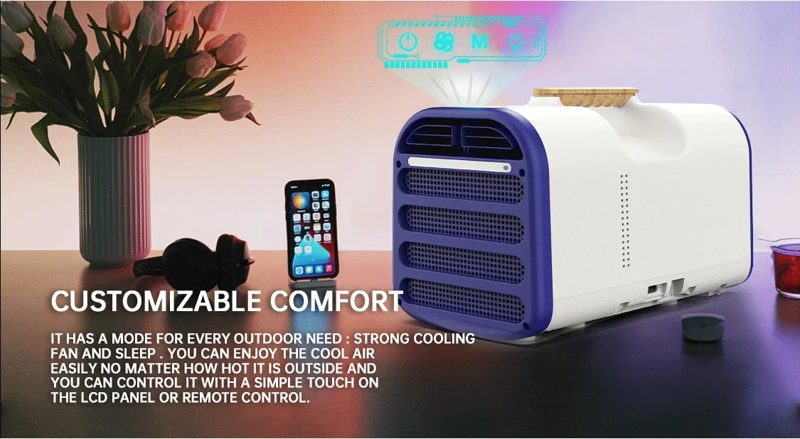 Affordable Green Hybrid Air Conditioner AC DC 110V 220V 240V, Efficient Cooling System with Energy Saving Technology