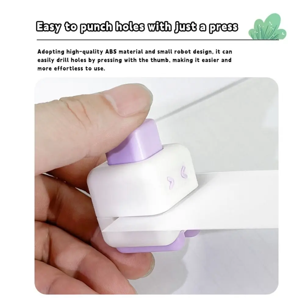 Multifunctional Mini Single Hole Puncher Single Hole Labor-saving Design Round Hole Punching Machine Circular Embosser Gift