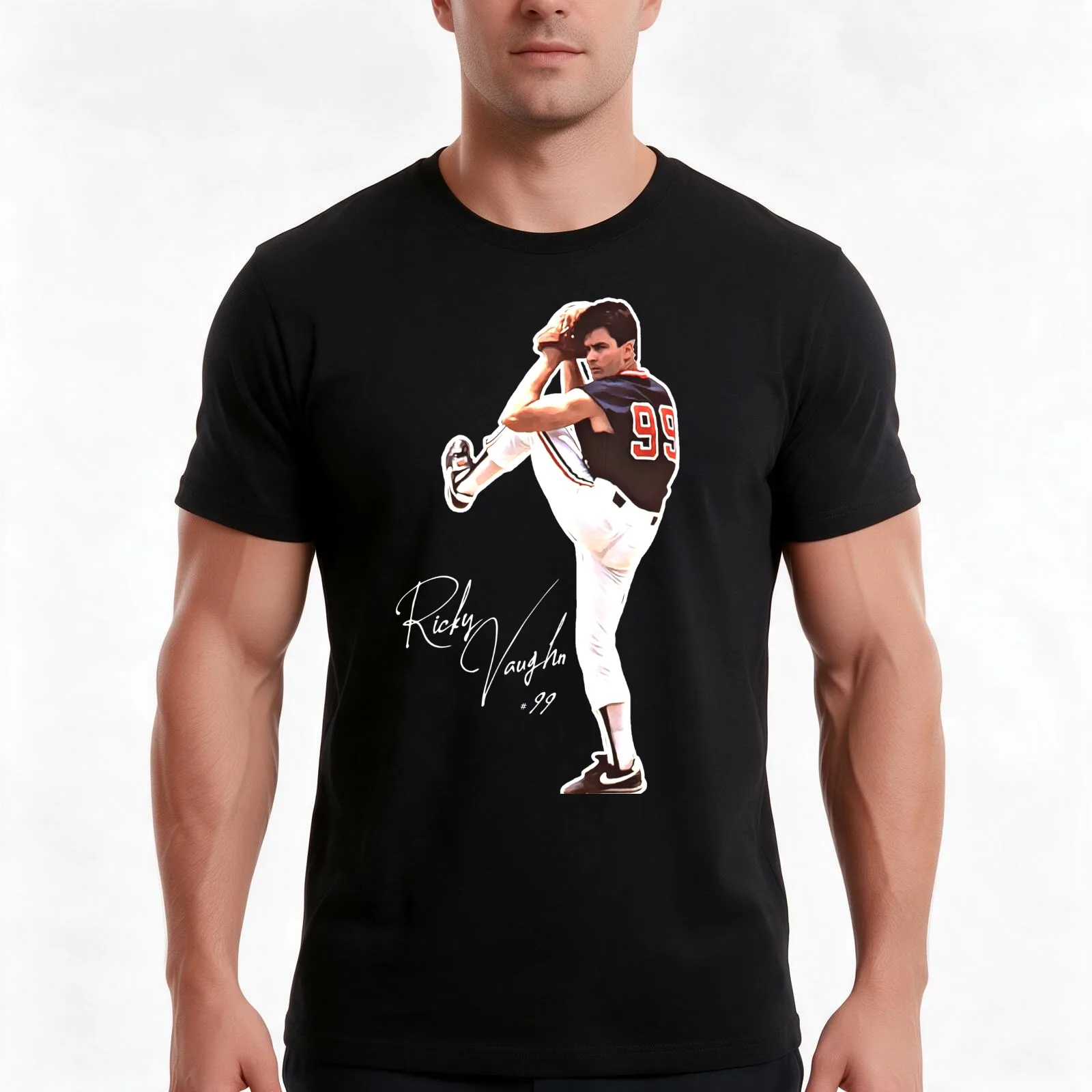 Ricky Vaughn at the Pitch Men T Shirt man t shirt designer