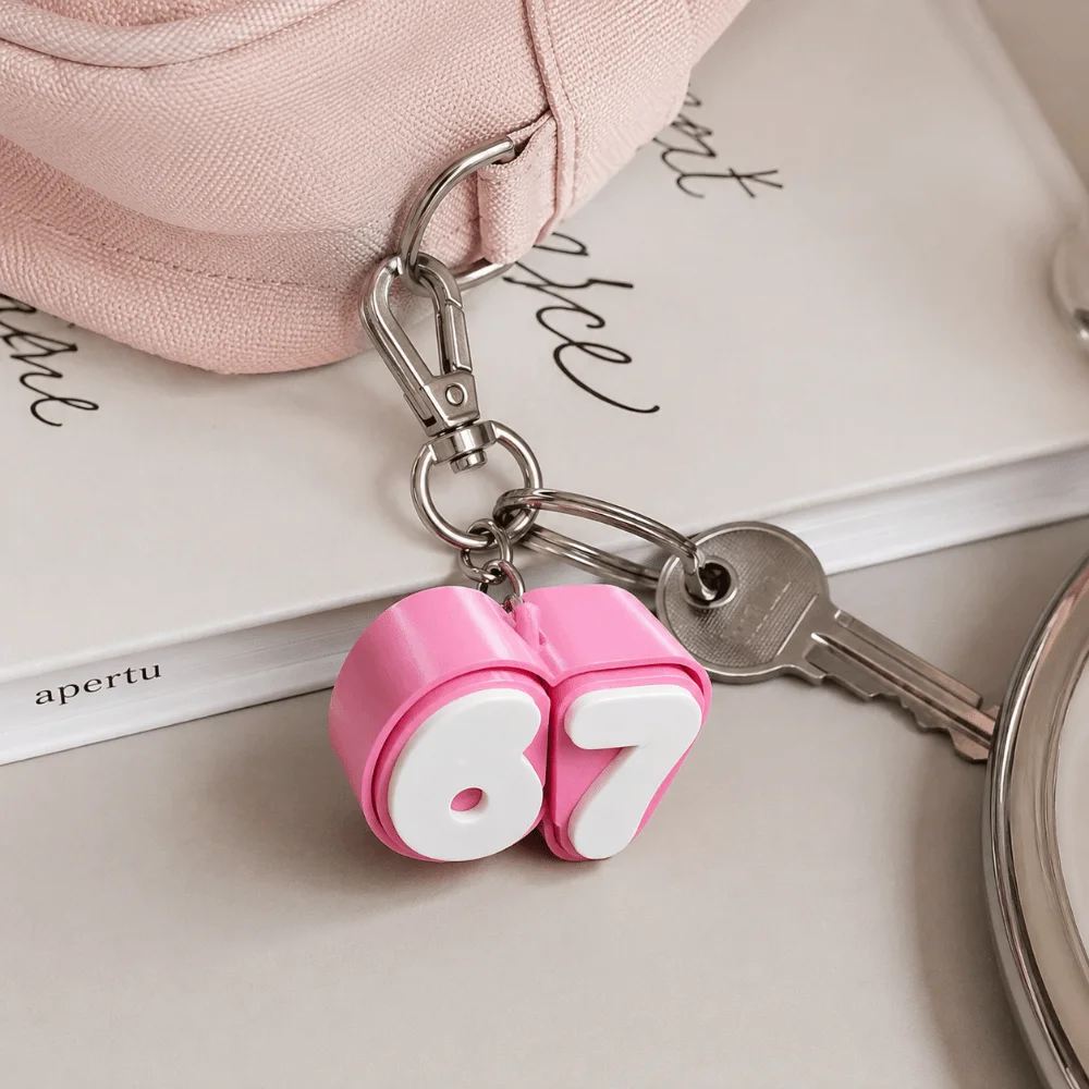 Lovely 3D Printed Click Fidget Movable Press Parts Portable Stress Relief Safe And Comfortable 67 Buttons Desktop Decor Work