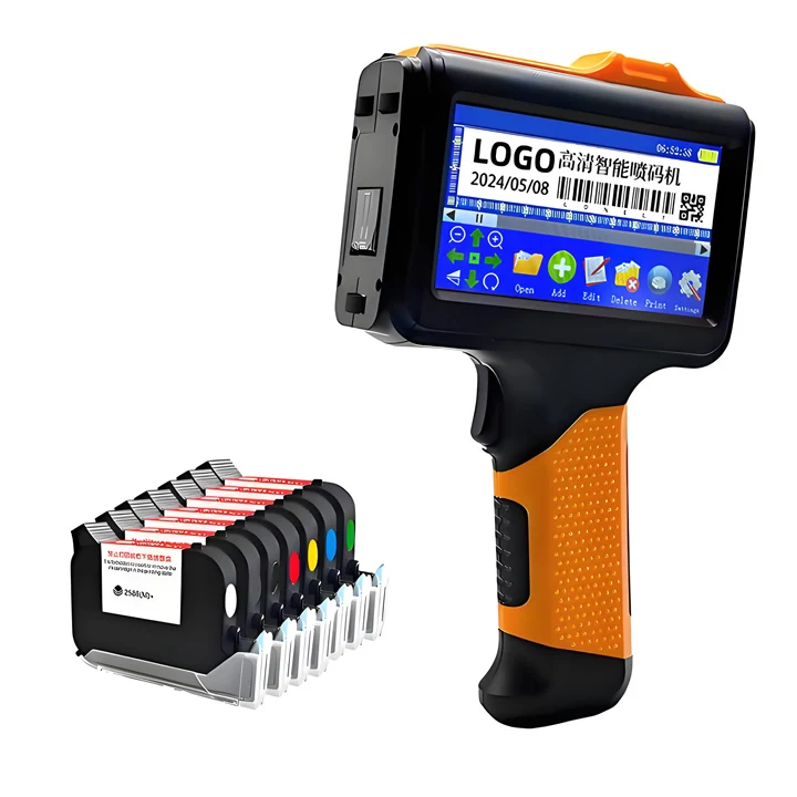 Portable Mini Logo & QR Code Barcode Marking Machine for Plastic Bottles Low Price Handheld Inkjet Printers Card Printer Usage