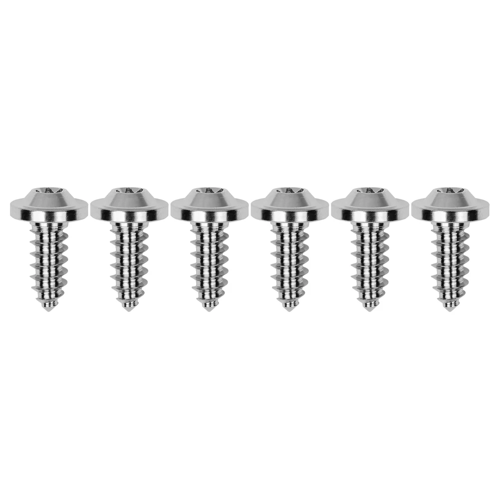 AliExpress Wanyifa 6pcs Titanium Bolt M4/M5/M6x15 17 20 25mm Self-Tapping Torx Head Screws for Bike Motorcycle Car Boat Ti Fasteners