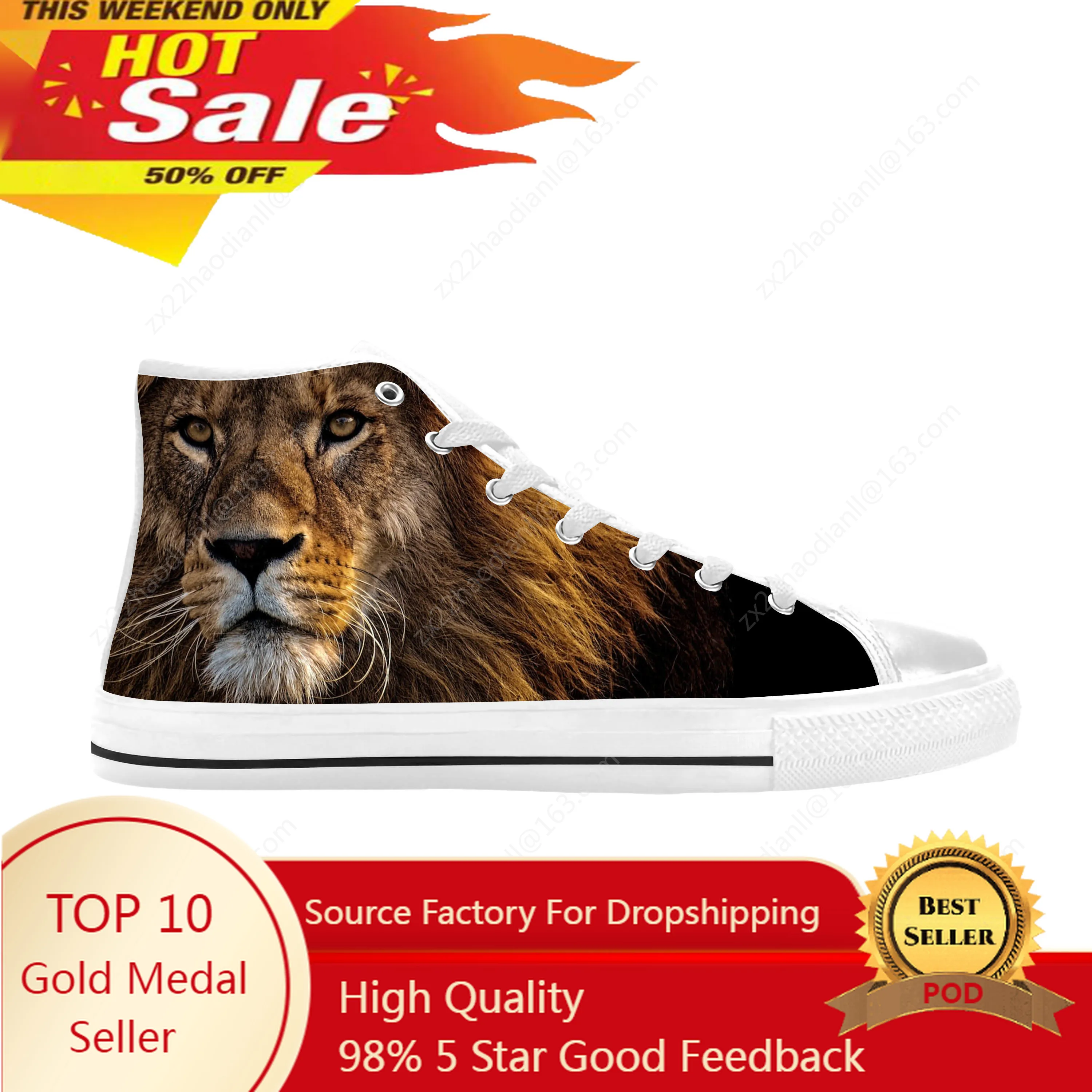 

Ethiopia Ethiopian Flag Lion Of Judah Rasta Rock Casual Cloth Shoes High Top Comfortable Breathable 3D Print Men Women Sneakers