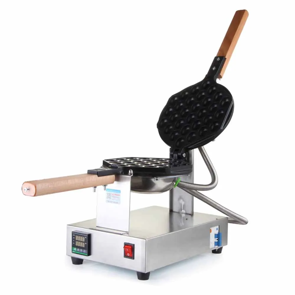 Commercial Egg Waffle Machine Bubble Waffle Maker Stainless Steel Egg Waffle Maker  1400WHong Kong Food Making Machine