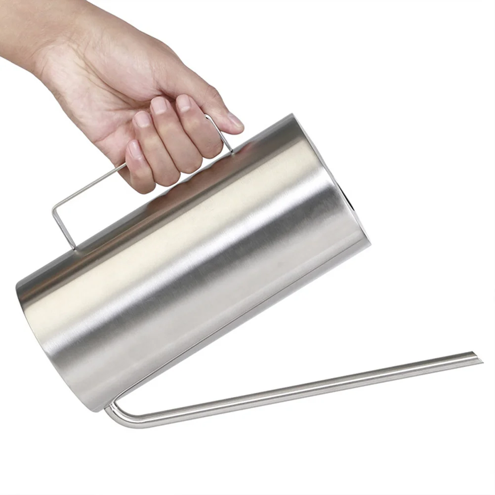 

Stainless Steel Watering Kettle Long Mouth 1500ml Hand Polished Flower Gardening Tool Succulent Watering Can Durable Scratch