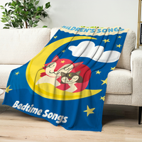 cute Skin friendly comfort lullabies warm soft plush spanish blanket suitable sofa Bedtime Tonie living Song room office bedroom