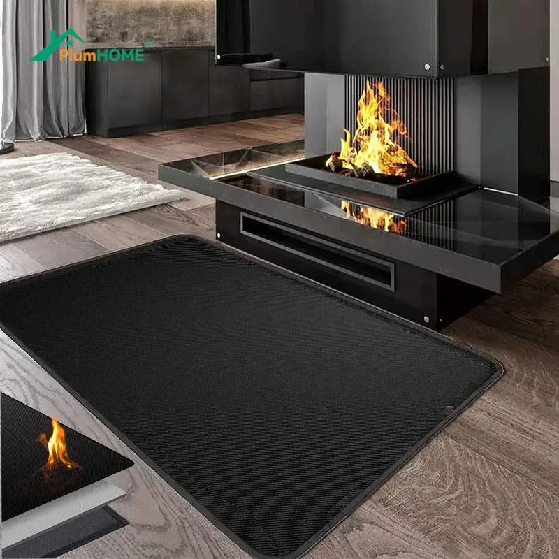 

Fireproof Hearth Rugs Fire Resistant Rugs For Fireplace Fire Resistant Mat Hearth Pad With Flame-Retardant Cotton For Wood Stove