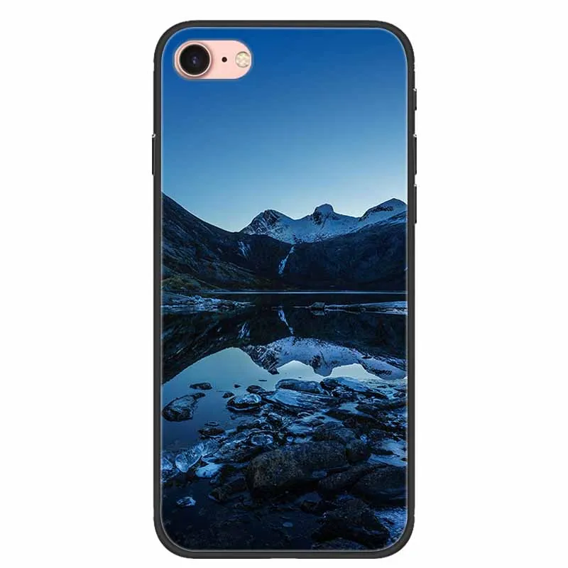 آيفون SE 2020 حافظة المشهد السيليكون بولي TPU لينة غطاء الهاتف آيفون SE 2016 2022 الوفير حالات آيفون SE 5 5s الغلاف الخلفي