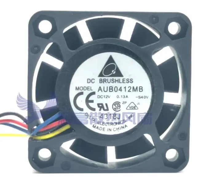 

Delta Electronics AUB0412MB DC 12V 0.13A 40x40x15mm 3-Wire Server Cooling Fan