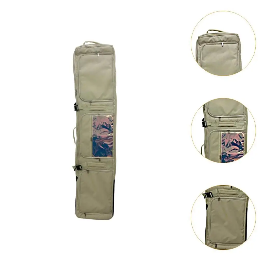 Snowboard Bag Wheeled Pouch Ski Bag for Skiing Snowboarding Winter Sports