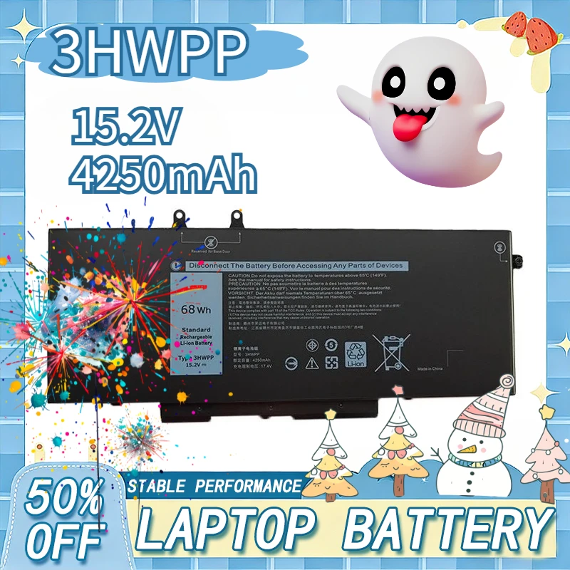 

Brand New 3HWPP Laptop Battery for Dell Latitude 5401 5501 5510 5511 5410 5411 Precision 3541 3550 3551 1VY7F N2NLL P80F003