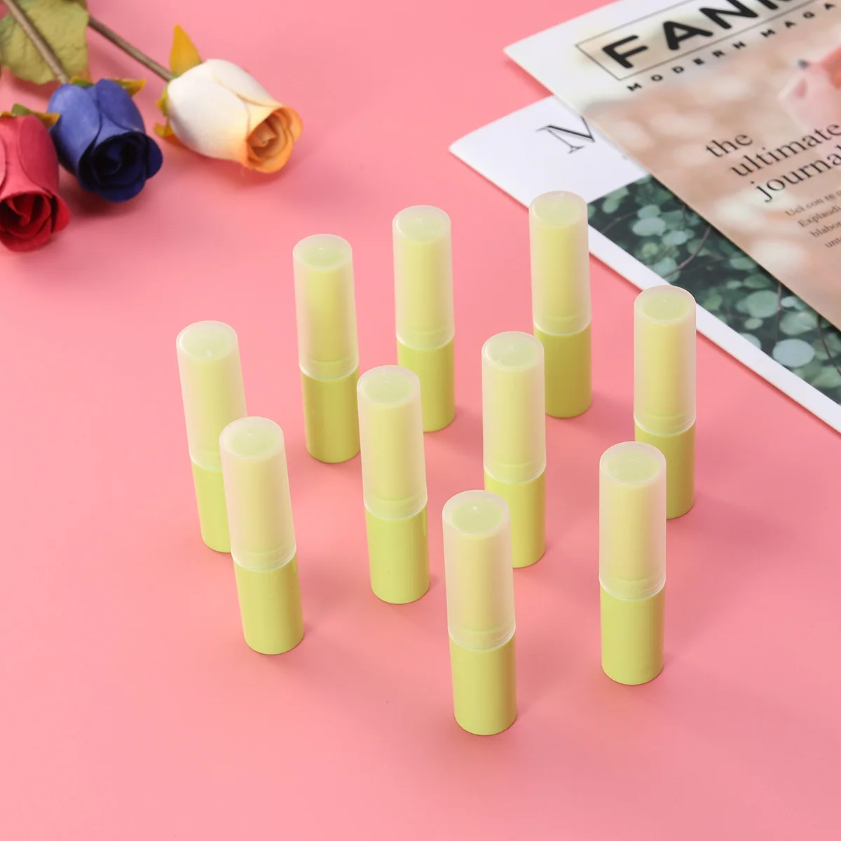 

10pcs Lipstick Tubes Empty Lip Balm Containers Refillable Gloss Storage Plastic DIY for Homemade