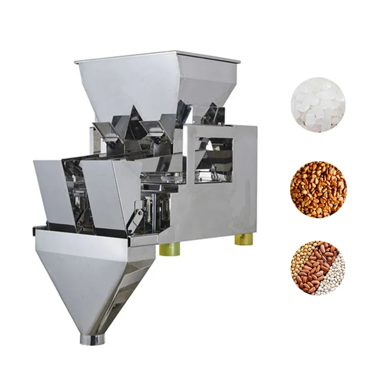 High Productivity 2 Head Linear Weighing Packing Machine Filling Rice Packagking Machine With Linear Weigher