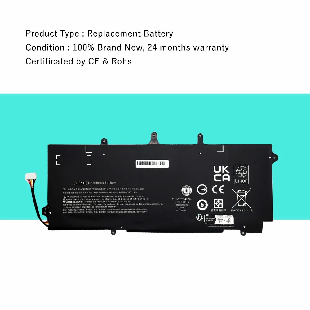 Laptop Battery For HP Elitebook Folio 1040 G1 G2 Series BL06XL HSTNN-DB5D HSTNN-IB5D BL06042XL HSTNN-W02C 722297-001