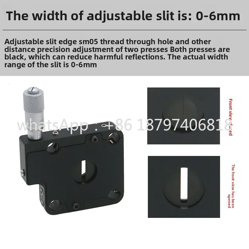 Fente réglable 0-6mm/30mm type cage/espace libre