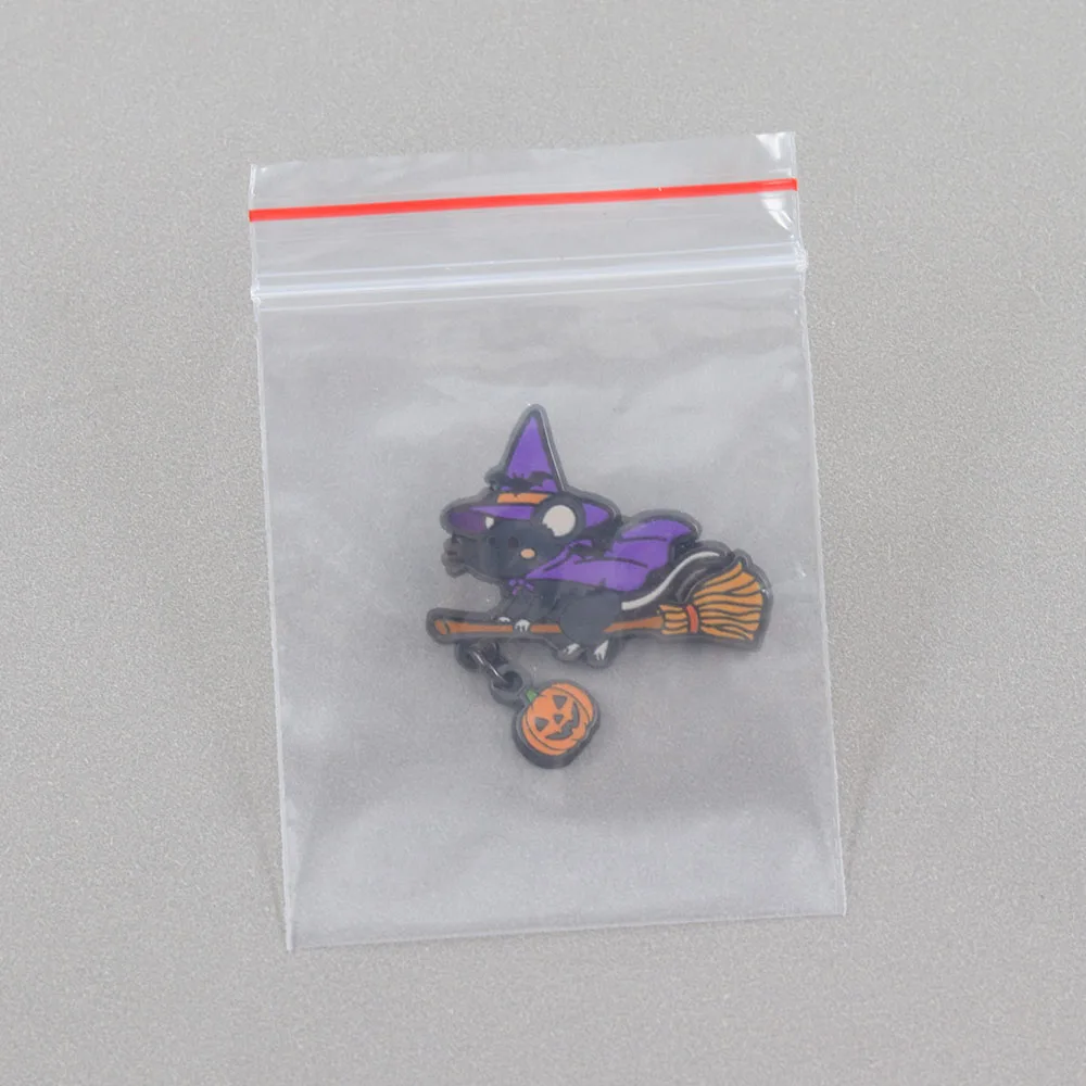 Halloween-Hexen-Maus-Emaille-Brosche, Kürbis-Anhänger, Niedliche Cartoon-Anstecknadel, Jubiläums-Party-Accessoire, Modeschmuck-Geschenk – Detail 14