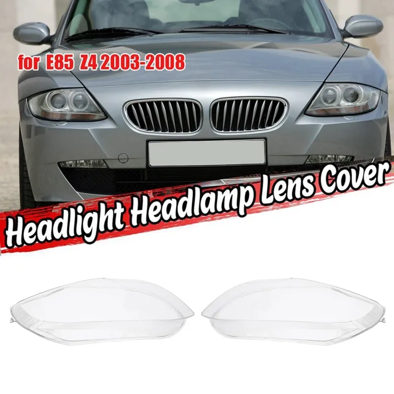 

Left Right Car Front Headlight Glass Headlamps Transparent Lampshade Lamp Cover Shell Fit For BMW Z4 E85 2003-2008 Car Styling