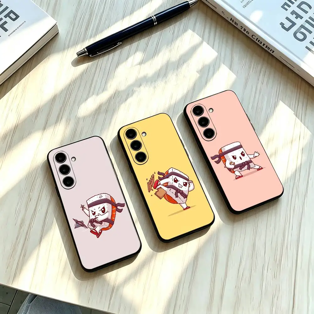 Sushi Kongfu Cartoon Cute design Painted Phone Case For Samsung A73 20,21s,22,31,32,52,53,72 Soft Protective Cover