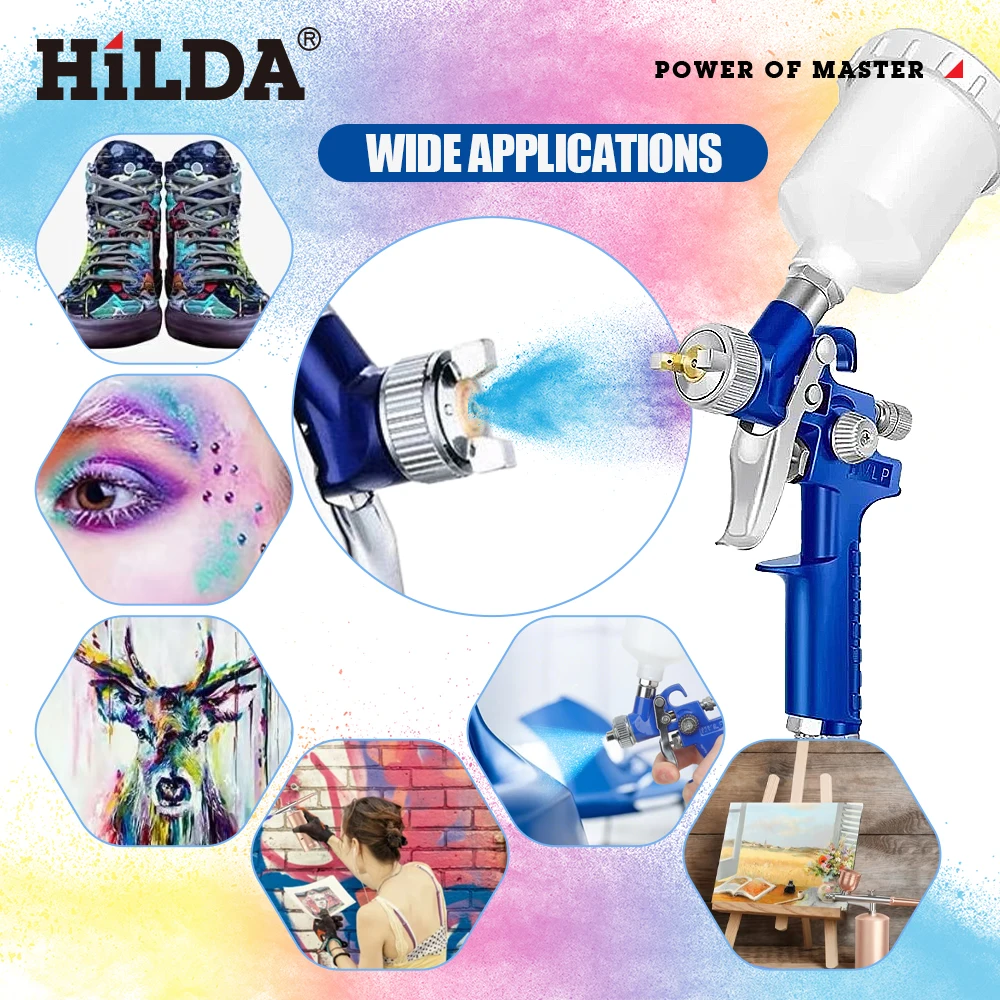 Hand betätigte H2000 Spritzpistole pneumatisches Werkzeug kleine Reparatur pistole für Automobil möbel