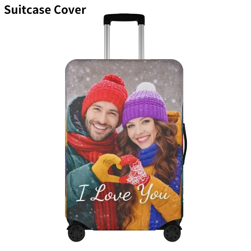 Custom Luggage Covers—Featuring Personalized images and Text—are Machine-Washable and Stretchy. They Make the Perfect Gift 2