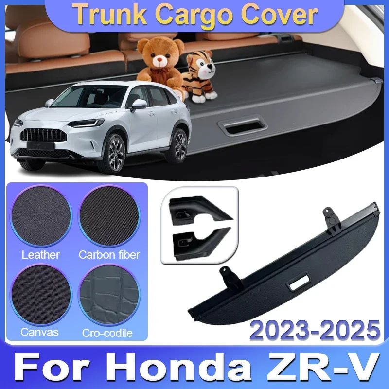 Car Trunk Cargo Cover For Honda ZR-V ZRV RZ HR-V US 2023 2024 2025 Car Luxury Trunk Luggage Curtain Covers Partition Accessories