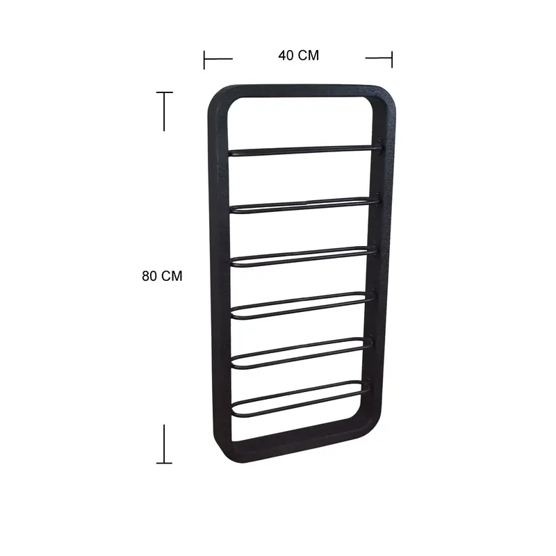 Matte Black Iron Wine Rack Wall Mounted 6 Bottle Holder Storage Display Shelf for Home Bar Kitchen Restaurant Hotel Decor 6