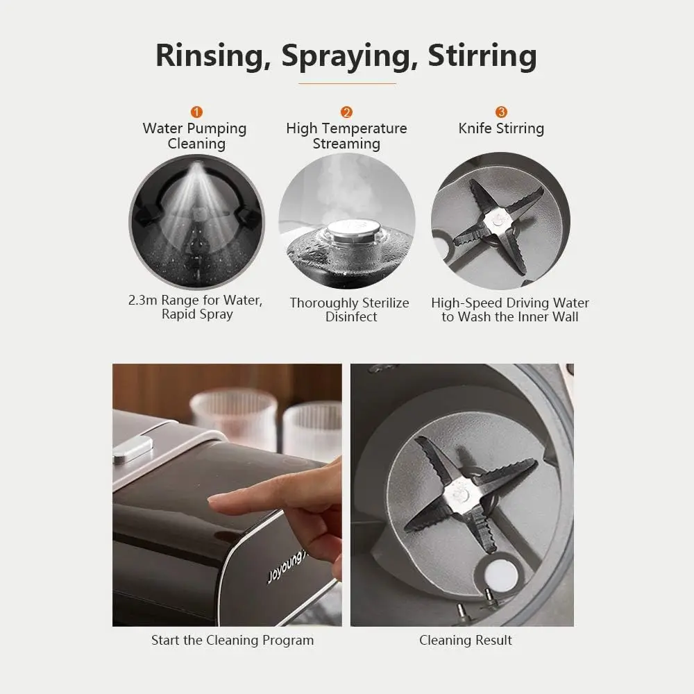 Joyoung DJ10U-K1 Multi-Functional Soy milk Maker, 4-in-1, Coffee Maker, Juice Maker, Electronic Water Kettle, No filter,