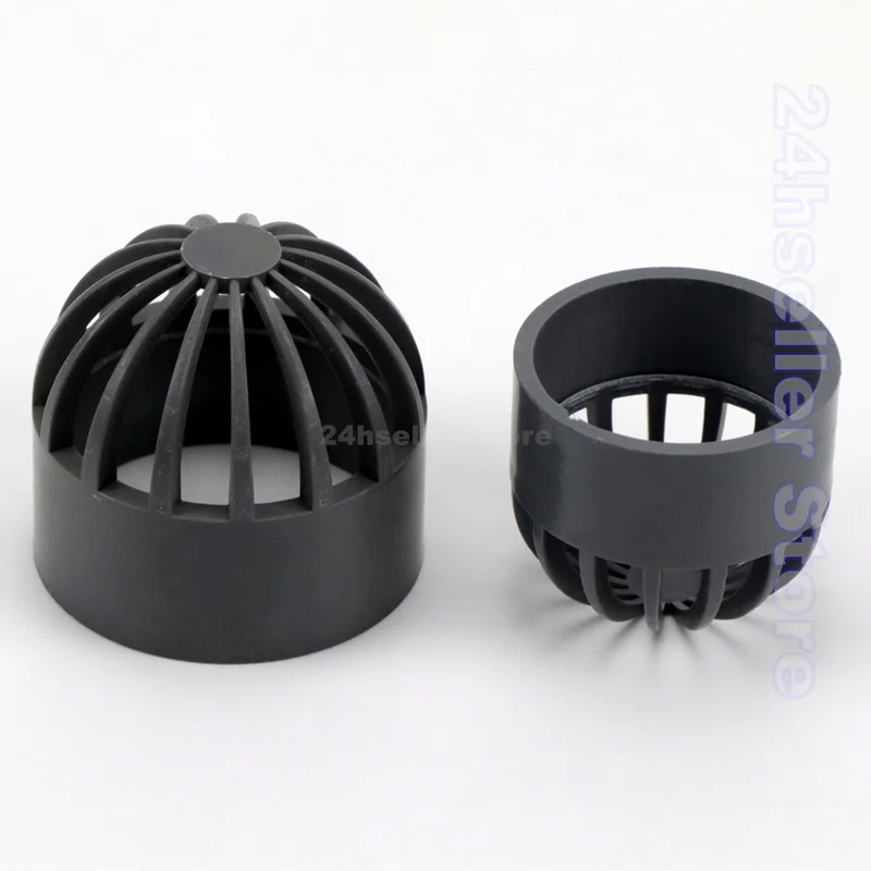 1-20Pcs I.D20-110mm PVC Vent Cap Filter Isolation Screen Water Tank Permeable Joint Aquarium Seafood Pool Overflow Pipe Fittings