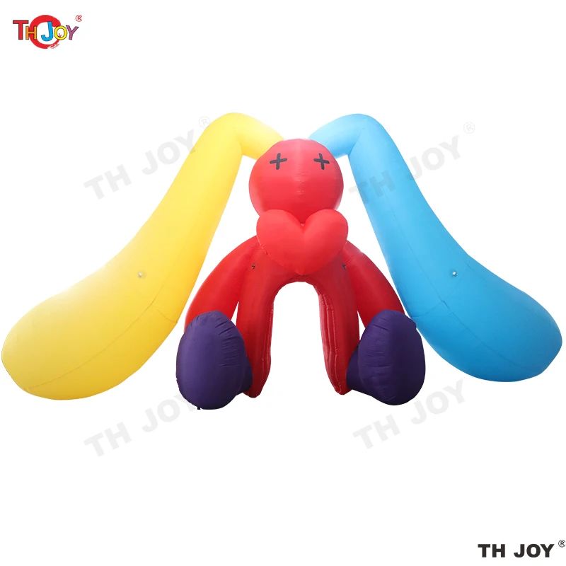 

Giant inflatable rabbit tunnel with big ears