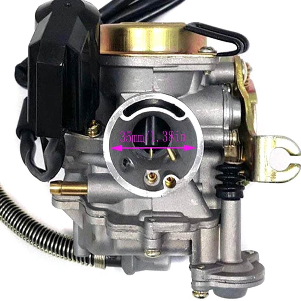 

Carburetor Fit for GY6 50CC 49CC 4 Stroke Scooter Taotao Engine 18mm Carb Intake Manifold Air Filter Carburetor with Accessories