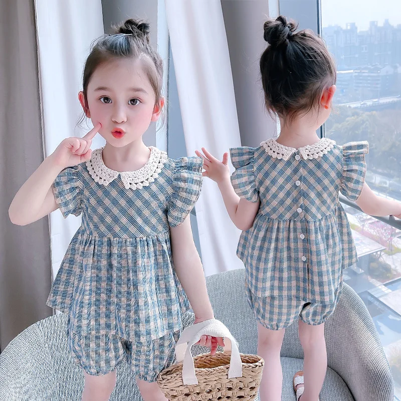 

Girls Clothes Set Summer Shirt+Pants Toddler Girl Tops Shorts New Brand Kids Outfits Children Clothing Suit Baby Girl Clothes