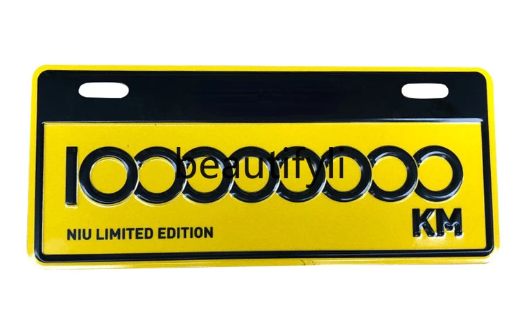 N1/N1S/nqi ป้ายทะเบียนรถ100ล้านกิโลเมตรป้ายทะเบียนรถด้านหลังป้ายทะเบียนรถเครื่องประดับ