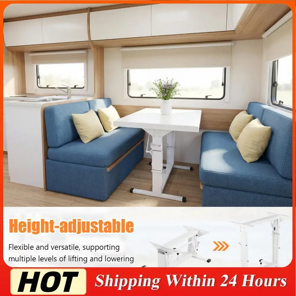 

Adjustable Tables Legs Multi-Purpose Iron Foldable Tables Frames Desk Stand Lifting Legs Suitable For Caravan Outdoor Activities