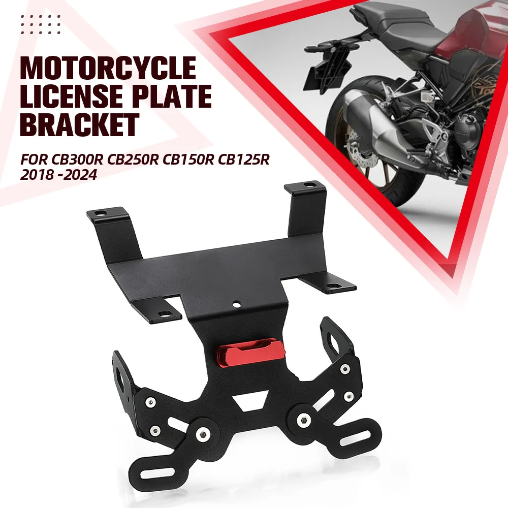 

Motorcycle License Plate Holder Tail Light Bracket Tidy Fender Eliminator For HONDA CB300R CB250R CB150R CB125R 2018 - 2023 2024