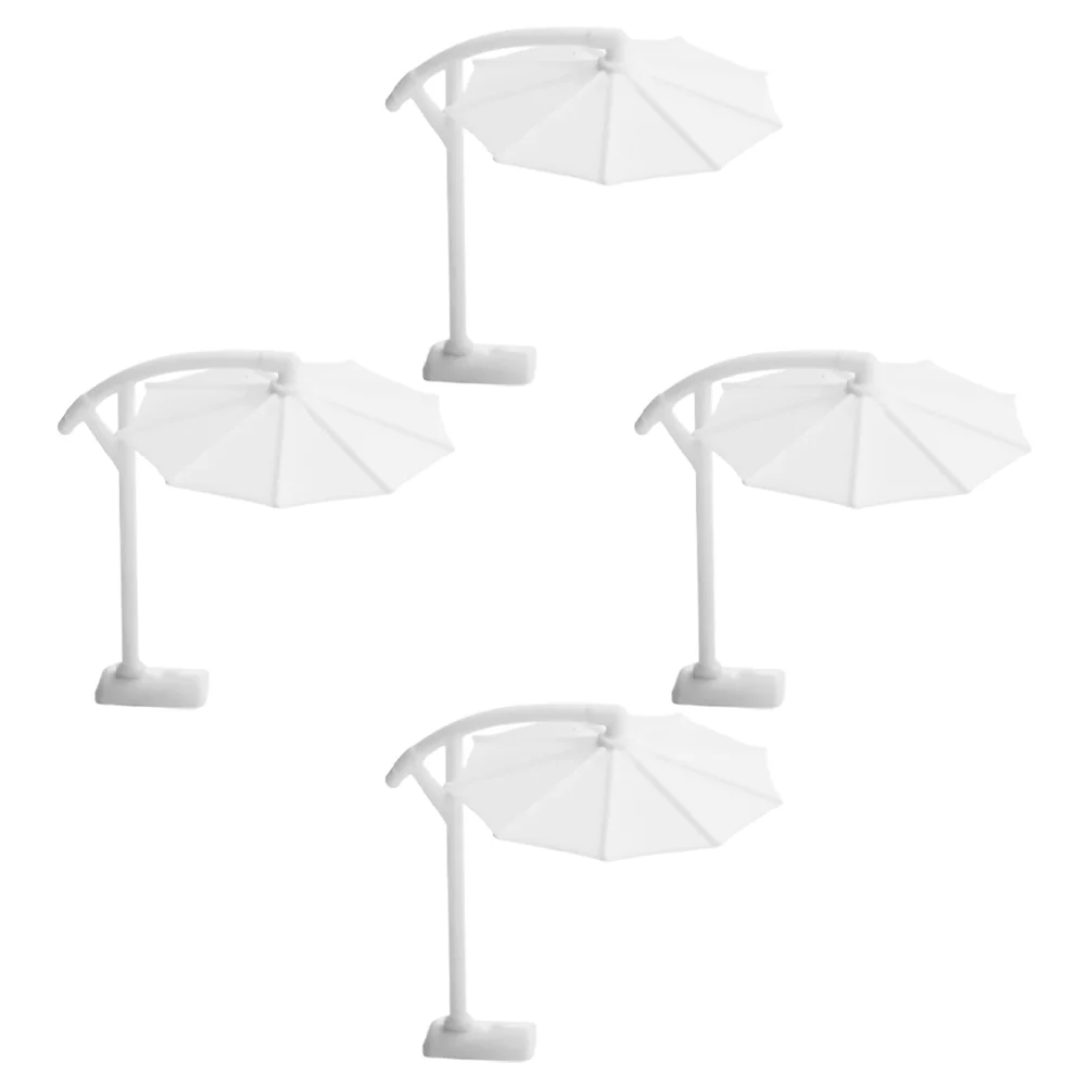 4 Pcs Miniature Sun Umbrella High Beach Prop Compact Portable Outdoor Shade Sand Table Model Photography Props