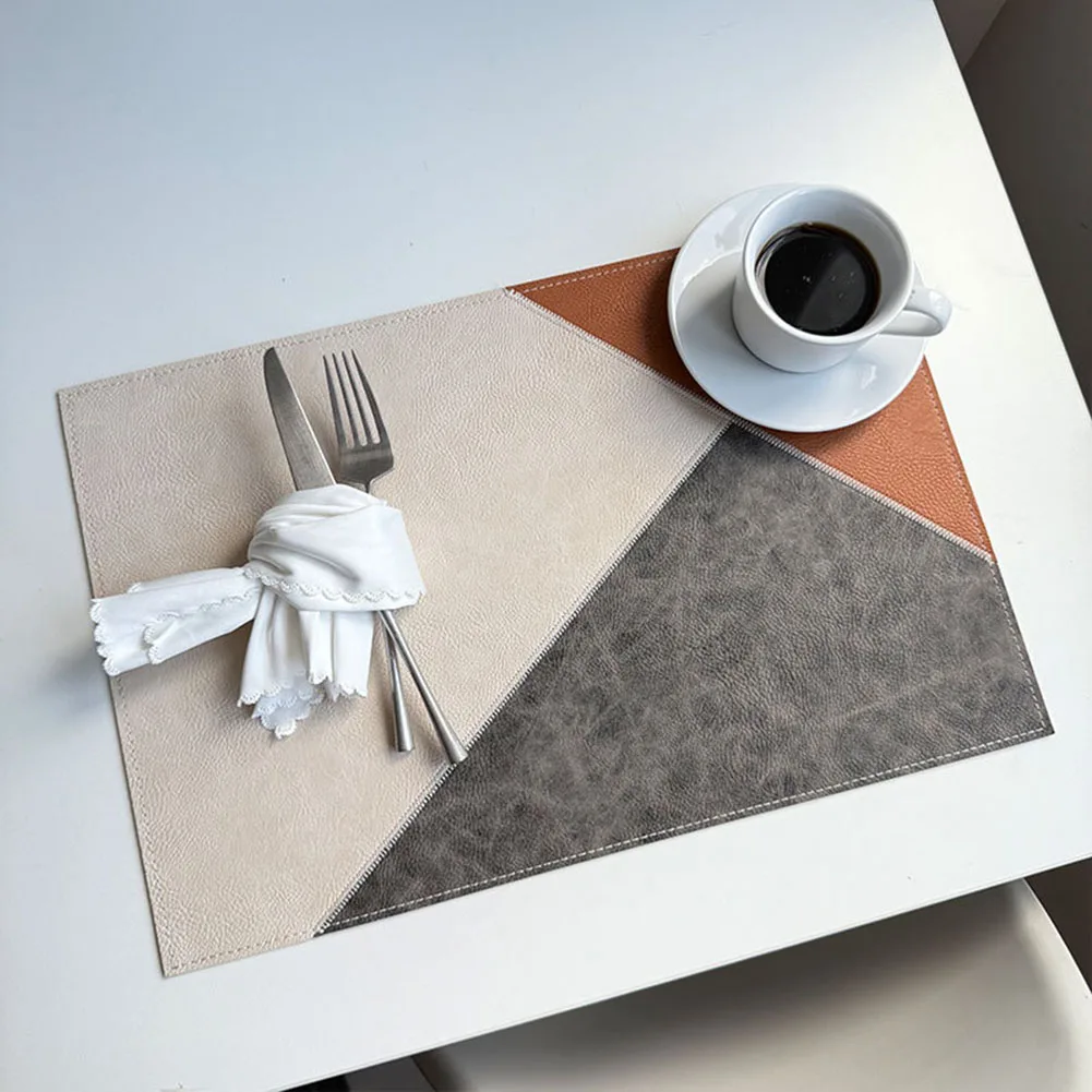 Dining Experience Leather Placemats Heat Resistant Table Mats 18 12 Inch Scratch Resistant Mats Stain Resistant Mats