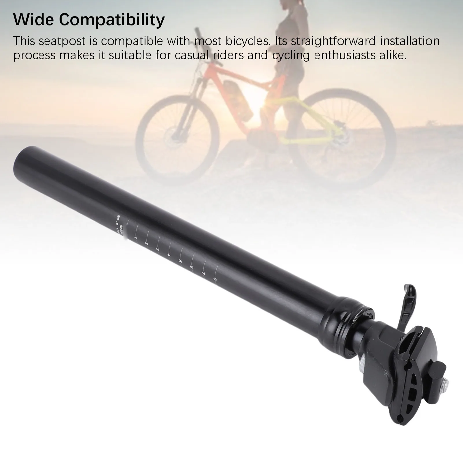

30.9mm Bike Dropper Seatpost 170mm Travel Suspension Seatpost Manual Control Height Adjustable Dropper Seatpost