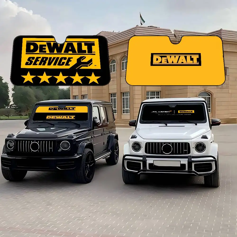 

D-DeWalts Sunshade Windscreen 3D Film Plaid Gift Novelty Car Front Window Visor 70x130cm Sun Visor Solar Protect