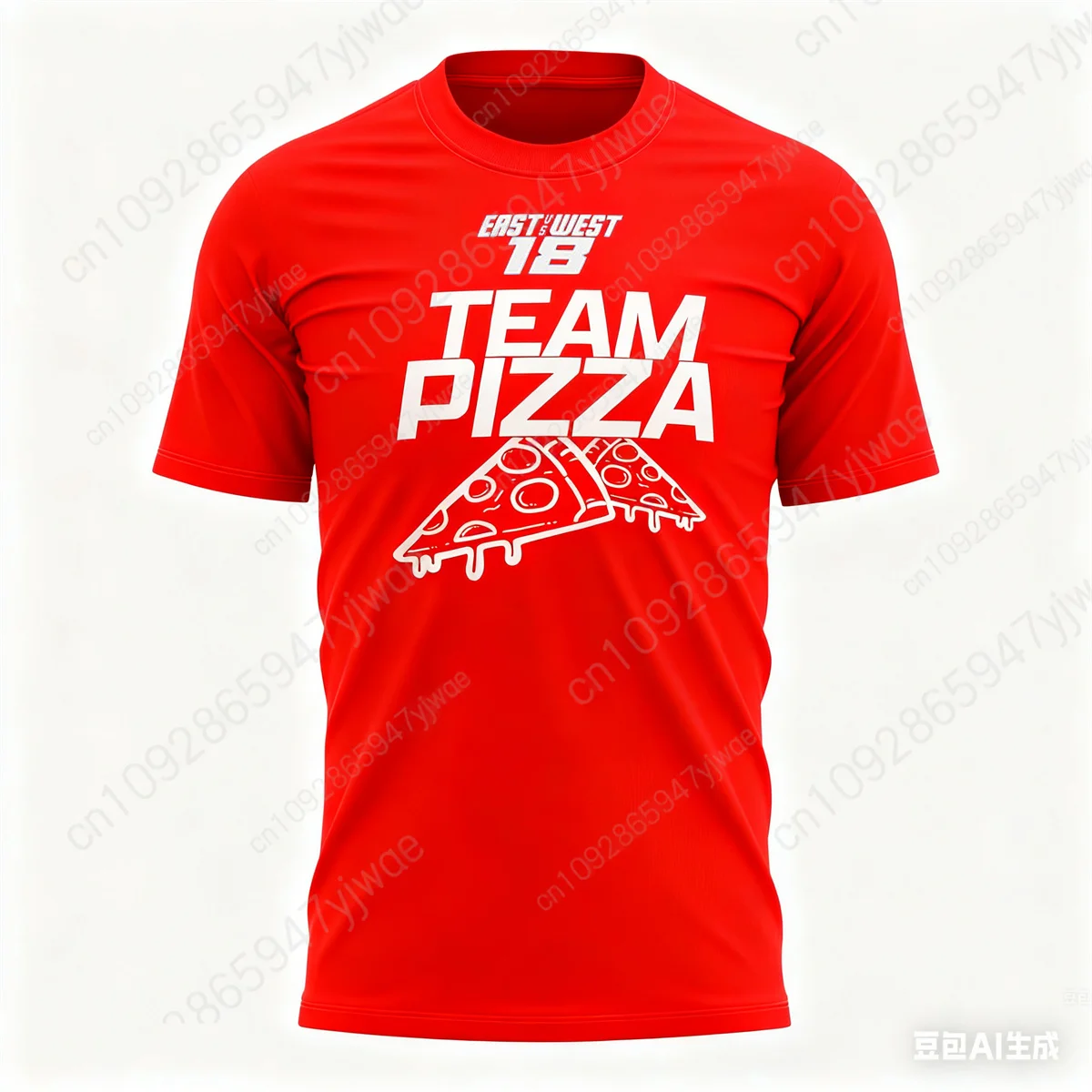 East VS West Armtwisting 18 Team Pizza T-Shirt Hochwertiges, kurzärmliges, sommerliches, atmungsaktives Sport-T-Shirt für Erwachsene und Kinder
