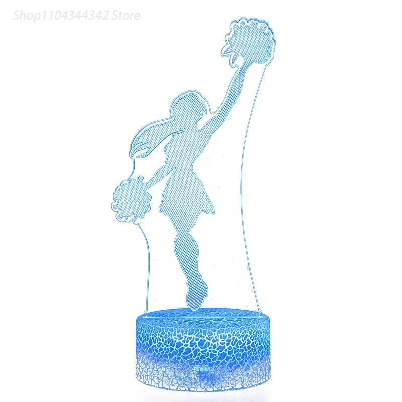 Ballet 3D Acrylic Creative Unique Night Light Living Room Bedhead Creative Parent Child Gift Decoration Light USB Atmosphere Lig