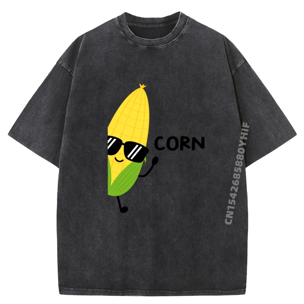 

Luxury women's Short Sleeve Kids Corn Shirt For Men Graphic T Shirts Casual Tops & Tees Family Normal Simple Washed T Shirt