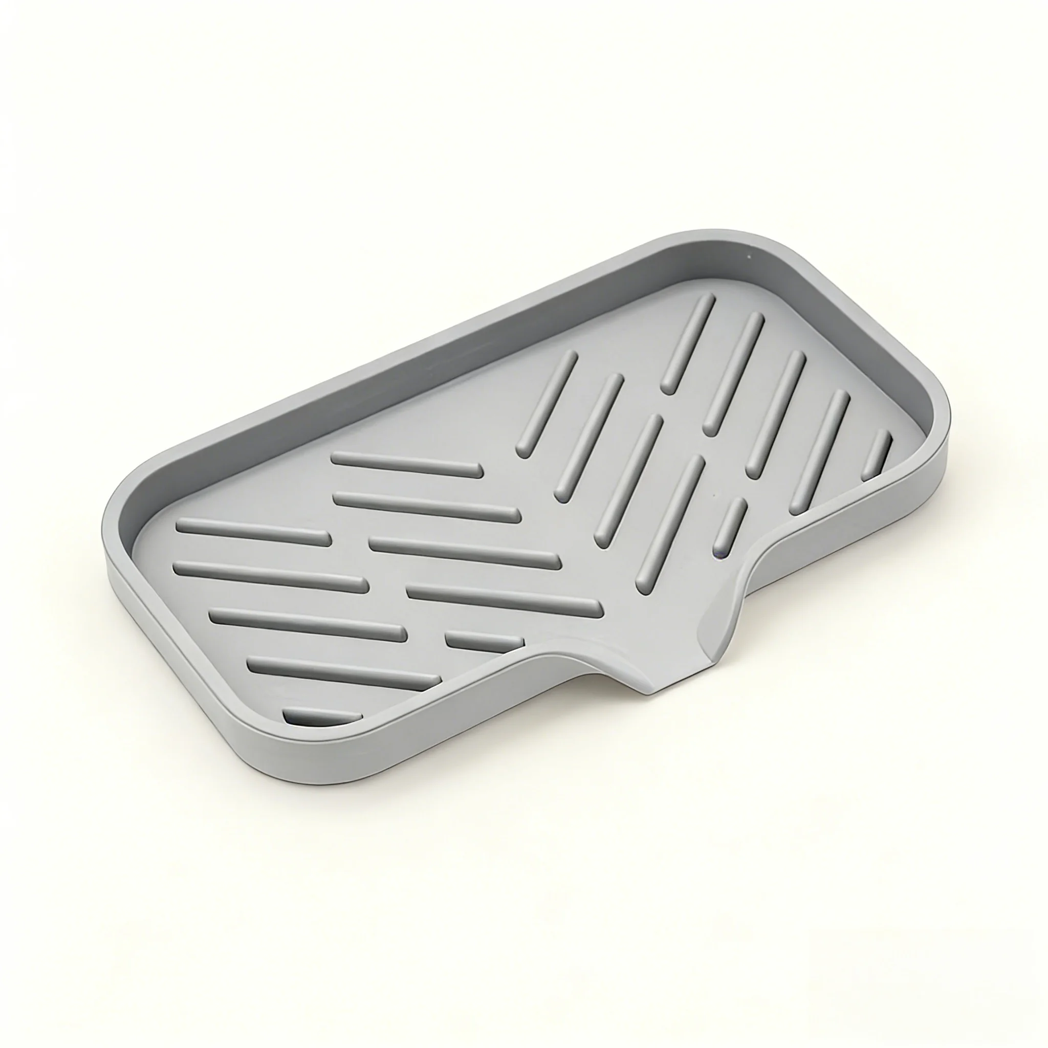 

Универсальный серый дренажный коврик с легкоочищаемыми выступами – идеально подходит для раковин в ванных комнатах, на кухнях и на открытом воздухе.