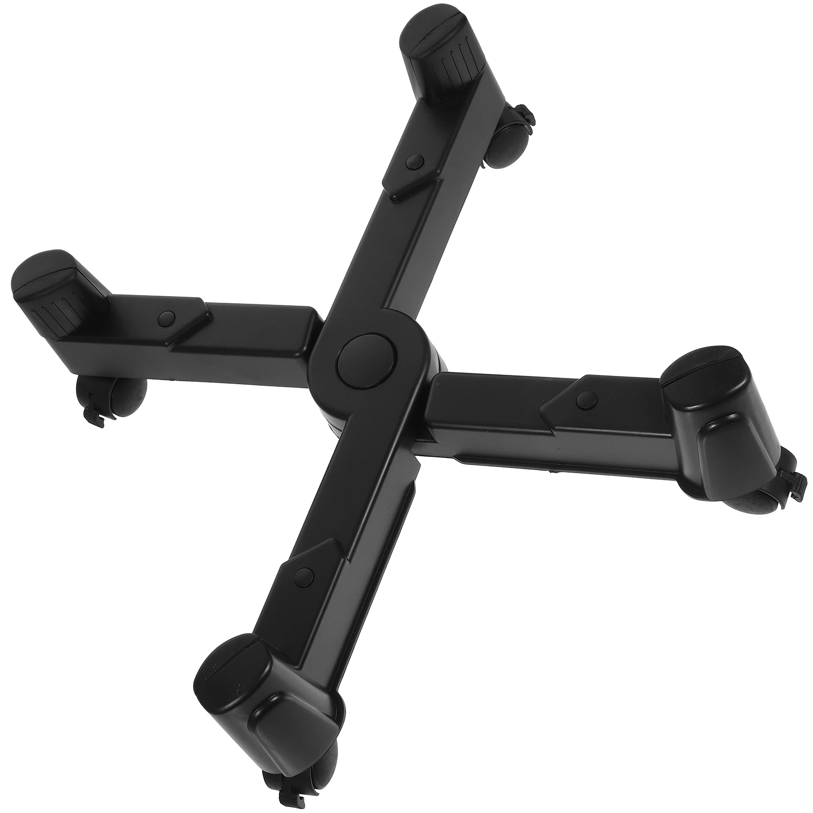 Computer Host Bracket CPU Stand for Home Office Desktop Adjustable Mobile Wheels -shaped Holder PC Tower
