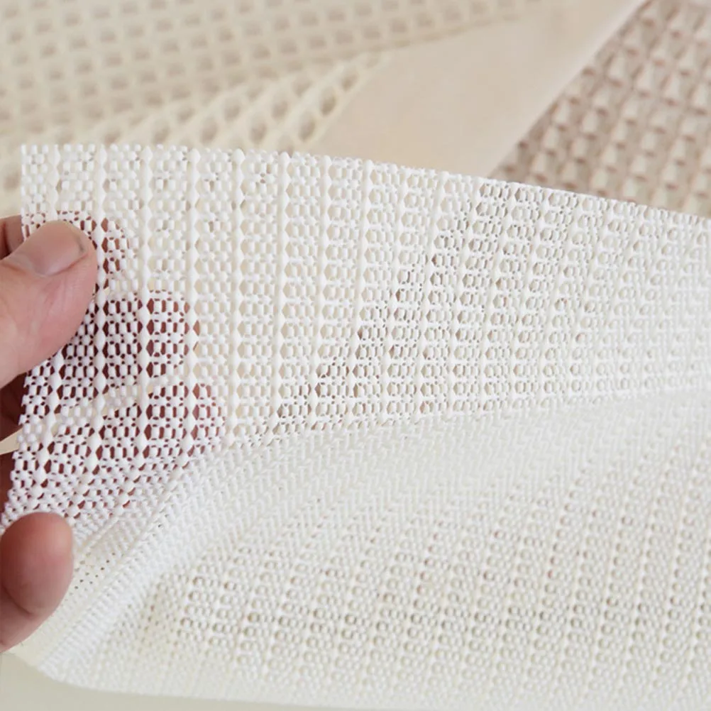 

Non-Slip Mat Pvc Latex Free 40Cmx60Cm Creamy White Bedroom Bathroom Floor Protector Scratch Resistant Easy Clean Simple