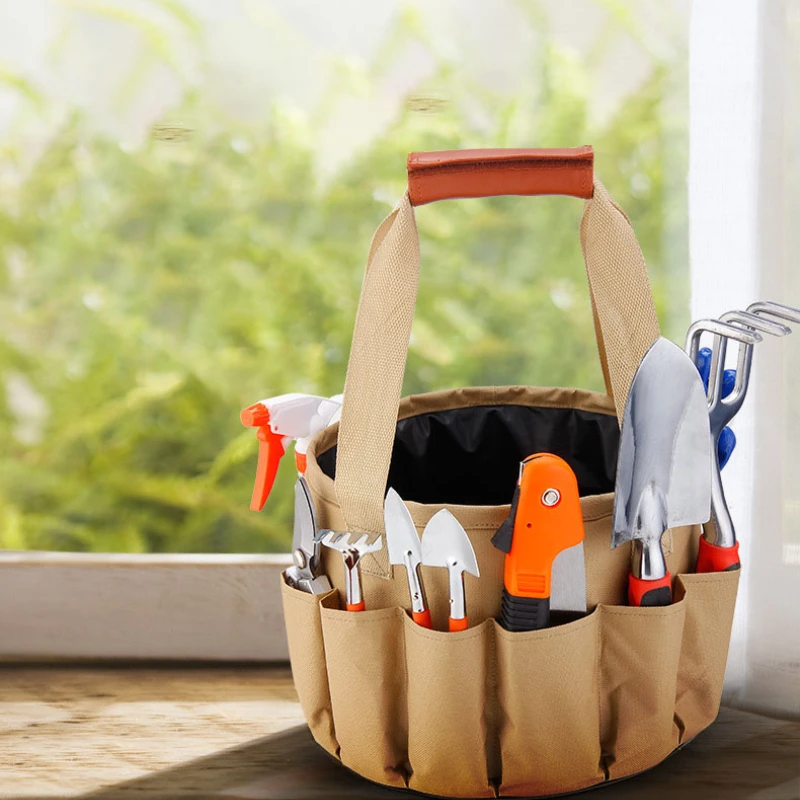 Gardening Tool Bag Canvas Bag Combination Set Aluminum Shovel Garden Scissors Bucket Cloth Bag