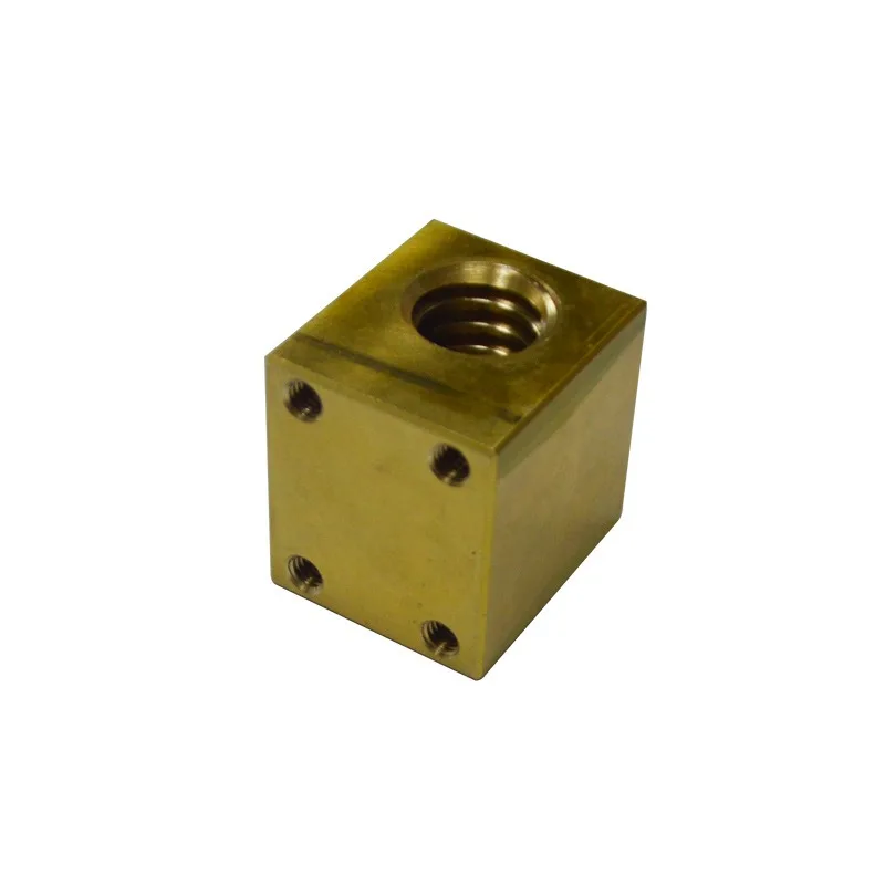 

30 degree trapezoidal screw T8 screw nut double trimmed H flange nut T8 brass nut