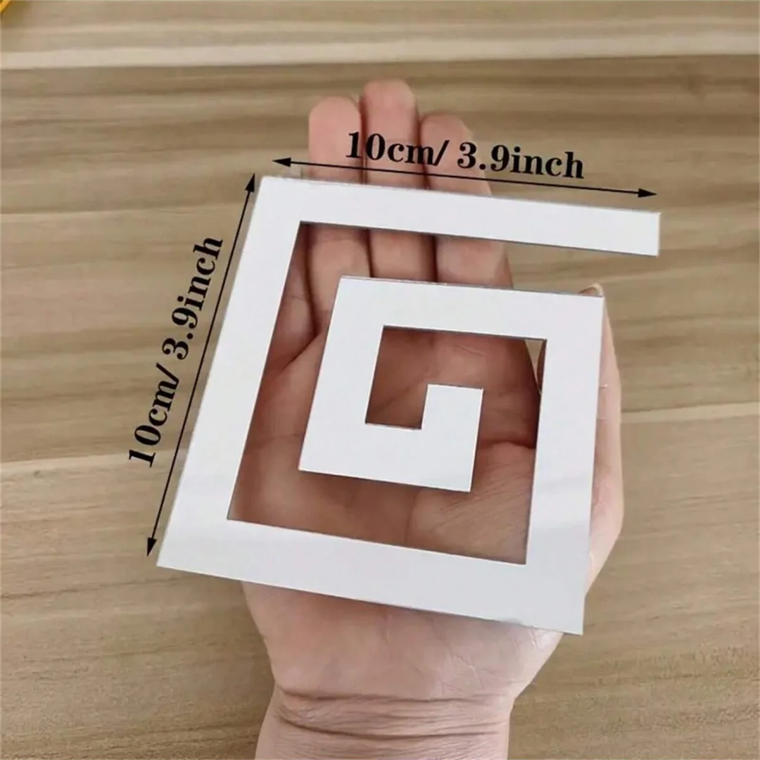 10pcs 10x10cm Set Of Self-Adhesive Mirror Stickers For Home Decor Perfect For Living Room, Bedroom, Cabinet Edges & Windows