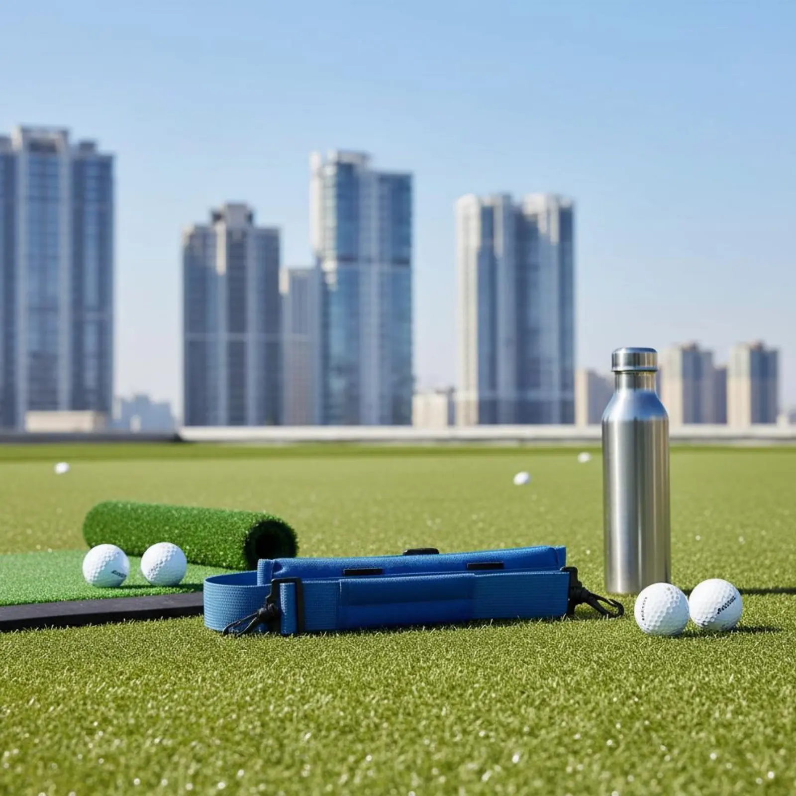 

Мини-сумка для клюшек для паттинга, вмещает 3-5 клюшек, с регулируемым ремнем, прочная, для тренировок и гольф-полей