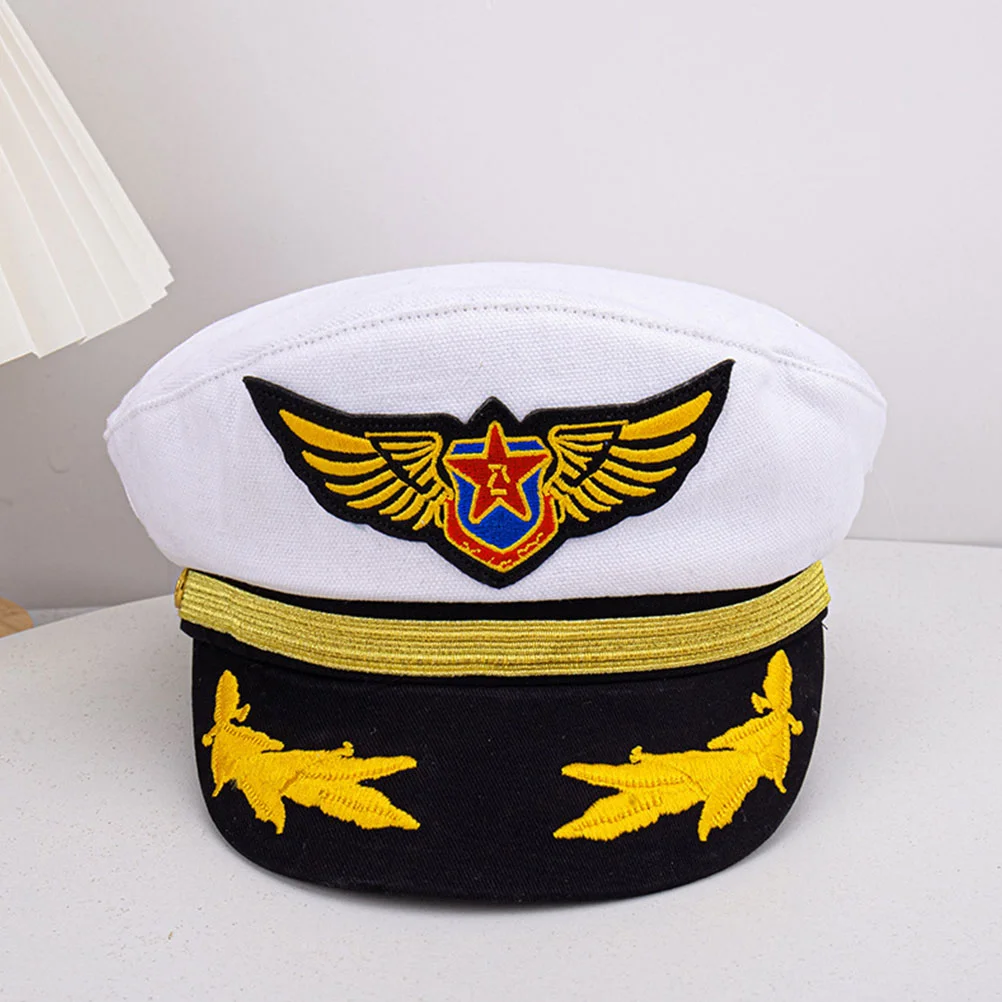 Navy Cap Outdoor Hat Captain for Cosplay Pirate Kids Costume Party Sailor Hats Cotton